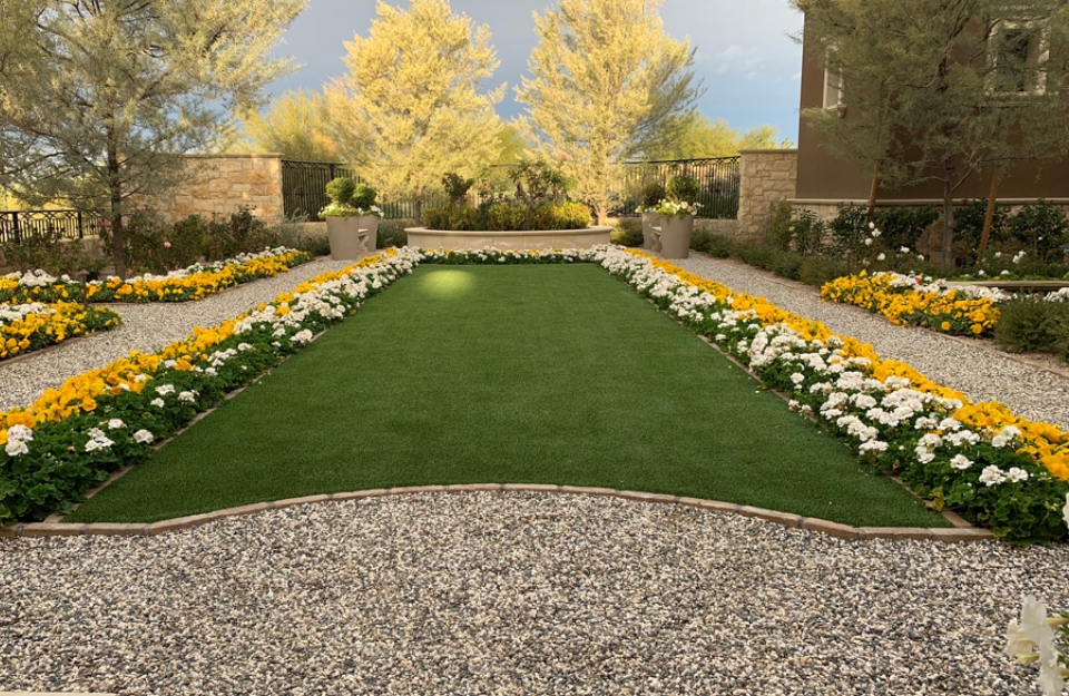 Artificial Grass backyard at Phoenix home
