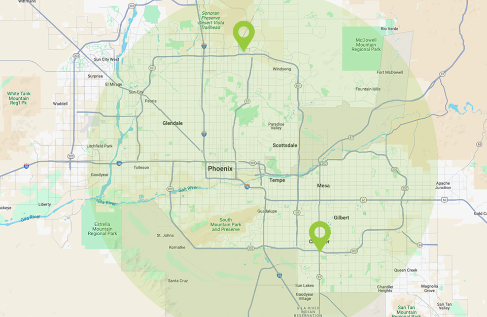 Service Area Map