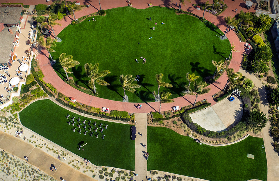 Artificial Grass landscaping at Hotel